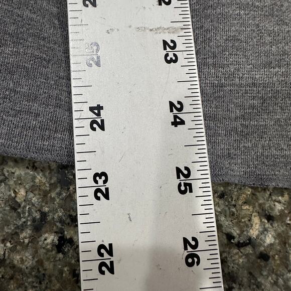 Weekends By Chicos Cardigan Women Size 0 US S Gray Blue Striped Drape Open Front - Picture 6 of 7